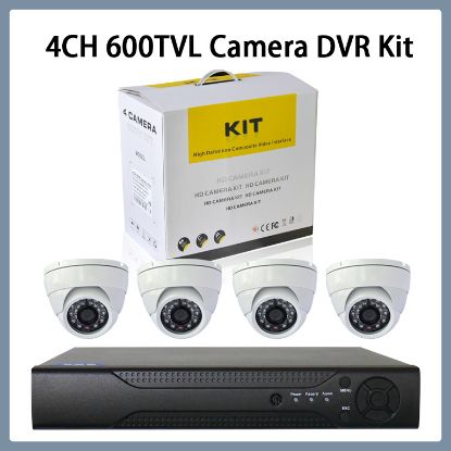 4CH DVR 600TVL Camera IR CCTV Security Video Camera System