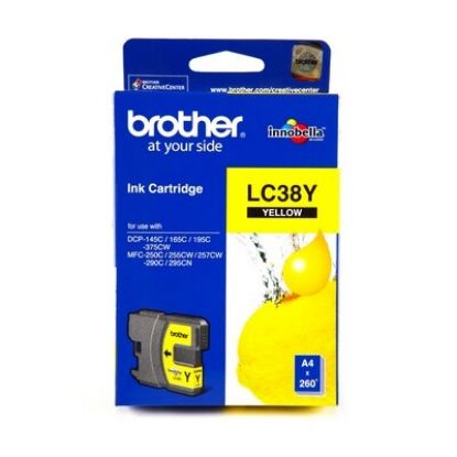 Brother LC-38Y Yellow Ink Cartridge