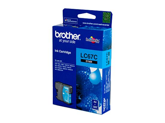 Picture of Brother LC-67 Cyan Ink Cartridge