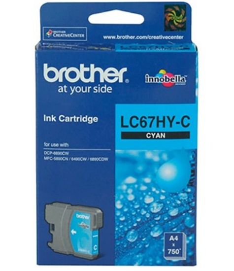 Brother LC67HYC High Yield Cyan Ink Cartridge