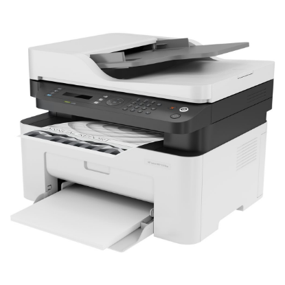طابعة HP Laser MFP 137fnw متعددة المهام لطباعة ونسخ ومسح وإرسال فاكسات