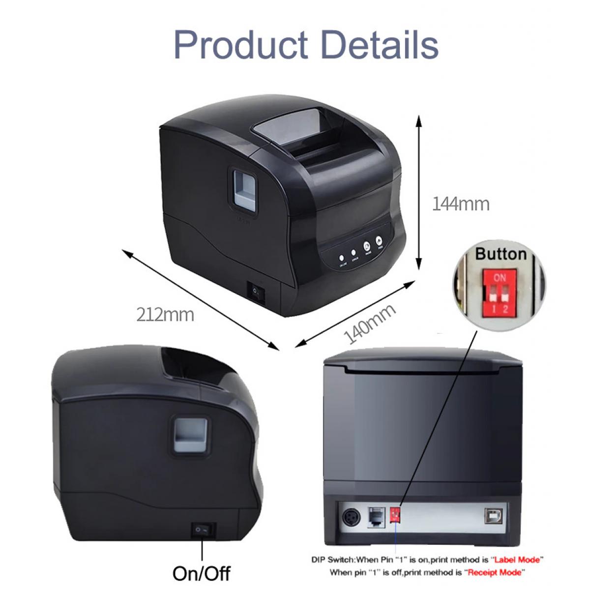 Xprinter Labele-XP-365 Label Printer. Computers Mall