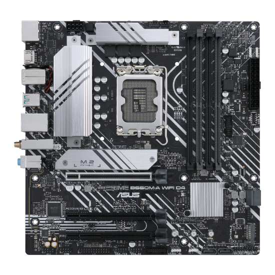 ASUS PRIME B660M-K D4 Intel 12th Gen Motherboard PCIe 4.0 DDR4 2xM.2 slots USB 3.2 Gen 1