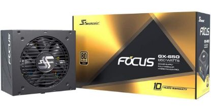 Seasonic FOCUS GX-650 650W 80+ Gold Full-Modular Fan Control in Fanless Silent & Cooling Mode