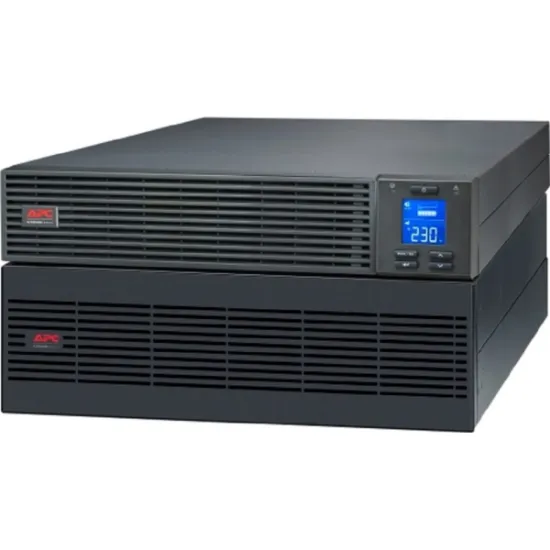 Picture of APC Easy UPS On-Line, 6kVA/6kW, Rackmount 5U, 230V, Hard wire 3-wire(P+N+E) outlet, Intelligent Card Slot, LCD, Extended Runtime, W/ rail kit