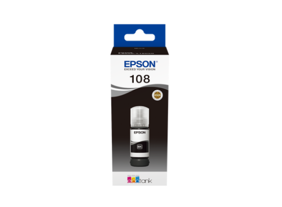 Picture of Epson 108 EcoTank Black ink bottle (70 ml)
