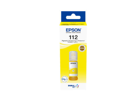 Picture of Epson 112 EcoTank Pigment Yellow ink bottle