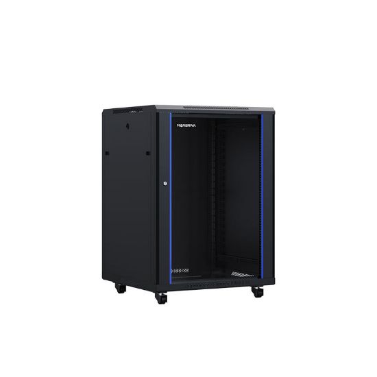Picture of Marsriva Pioneer 8824 Network Server Cabinet 800*800*24U 1xShelf 4xFans (2-pack)