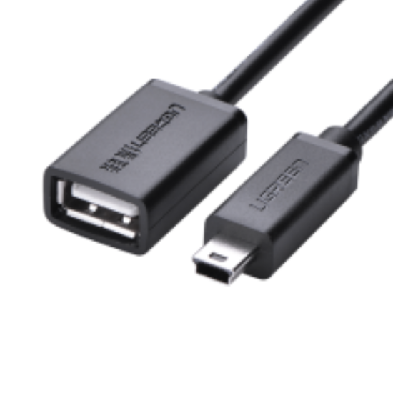 صورة كابل OTG من ميني USB (5 أطراف) ذكر إلى USB 2.0 نوع A أنثى