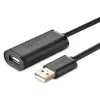 صورة UGREEN USB 2.0 Active Extension Cable with Chipset 10M (Black)