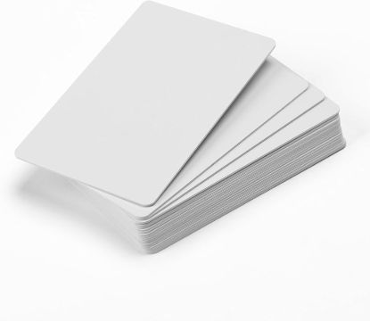 صورة بطاقة NFC NTAG213 PVC بيضاء بدون رقم تسلسلي مطبوع