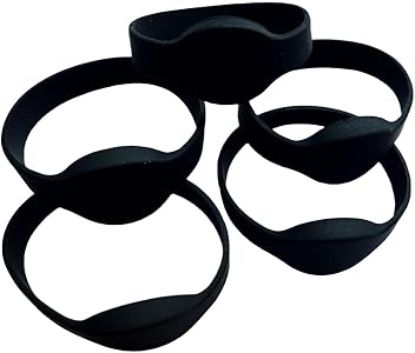 صورة سوار RFID سيليكون 125KHz EM دائري رفيع 55mm بنفسجي