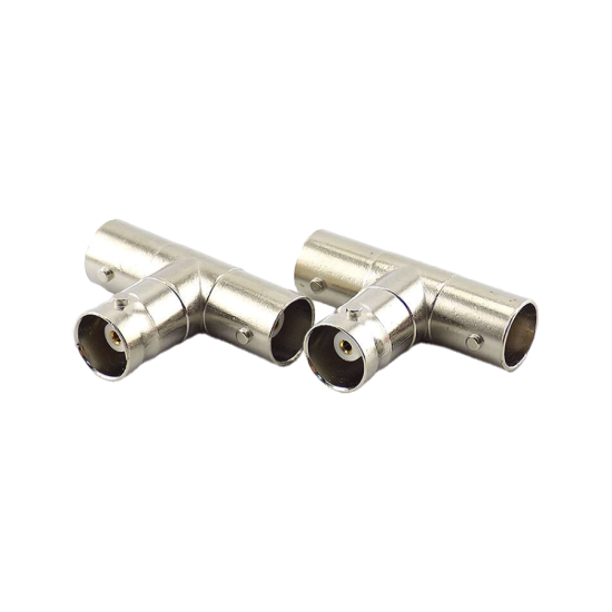 صورة BNC-3 EXTREME TECH BNC T Type Triple Jack Splitter Connector, High Grade, 1pc - Splitter / Switch