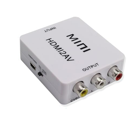 صورة EXTREME TECH Mini Composite 1080P HDMI to RCA Audio Video AV CVBS Adapter Support HD for HD HDMI2AV Converter Box for TV PC VCR DVD PAL