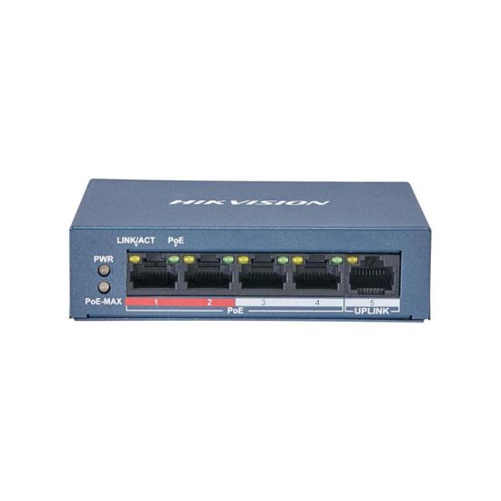 Picture of HIKVISION DS-3E0105P-E/M 4Port Fast Ethernet Unmanaged POE Switch - Network Switch