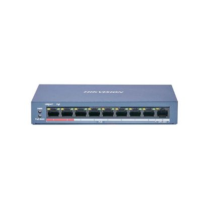 Picture of HIKVISION DS-3E0109P-E/M 8Port Fast Ethernet Unmanaged POE Switch - Network Switch