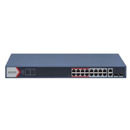 Picture of HIKVISION DS-3E1318P-EI 16 Port Fast Ethernet Smart POE Switch - Network Switch