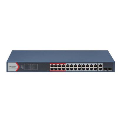 صورة HIKVISION DS-3E1326P-EI 24 Port Fast Ethernet Smart POE Switch - Network Switch
