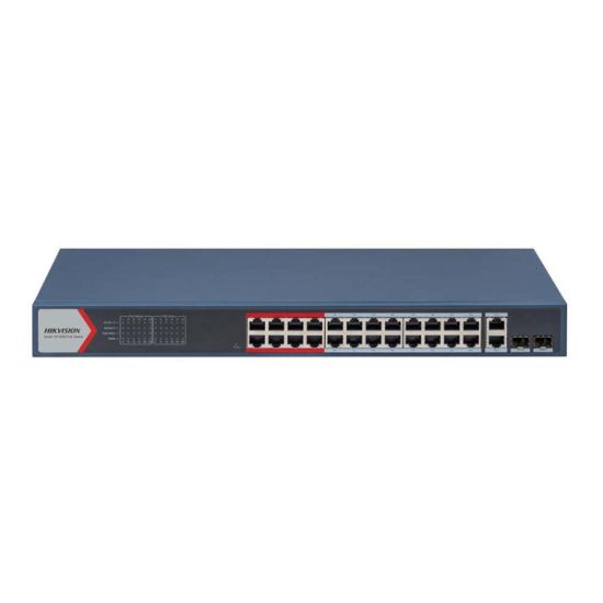 صورة HIKVISION DS-3E1326P-EI 24 Port Fast Ethernet Smart POE Switch - Network Switch