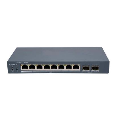 صورة HIKVISION DS-3E1510P-EI/M-8P2F 8 Port Gigabit Smart POE Switch - Network Switch
