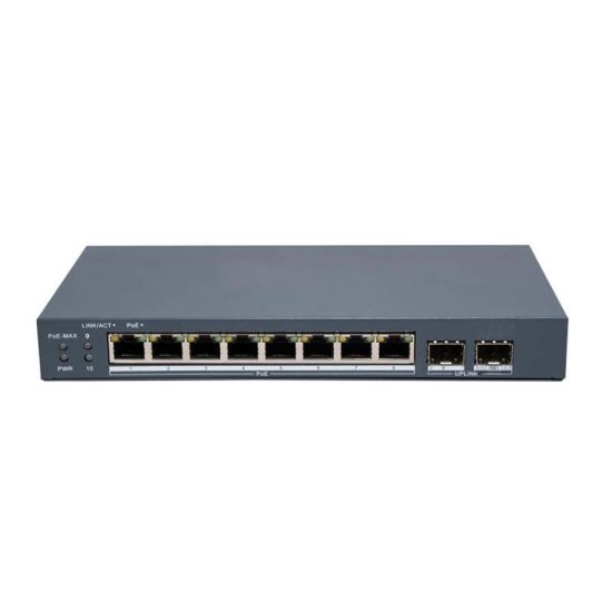 صورة HIKVISION DS-3E1510P-EI/M-8P2F 8 Port Gigabit Smart POE Switch - Network Switch