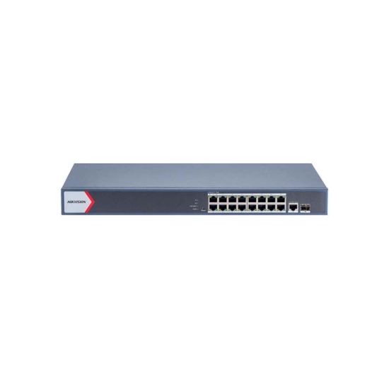 صورة HIKVISION DS-3E1518P-EI 16 Port Gigabit Smart POE Switch - Network Switch