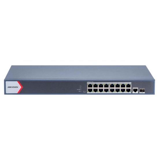 صورة HIKVISION DS-3E1518P-EI/M 16 Port Gigabit Smart POE Switch - Network Switch
