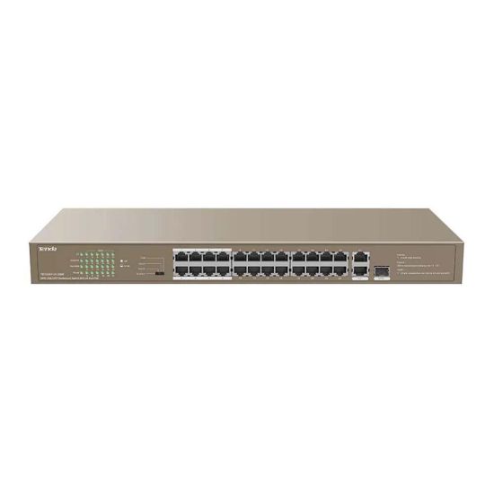 صورة TENDA TEF1126P-24-250W 24FE+2GE/1SFP Rackmount Switch With 24-Port PoE - Network Switch