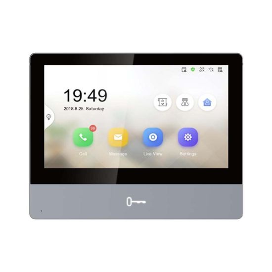 صورة HIKVISION DS-KH8350-WTE1 KH8 Series Indoor Station - Intercom System