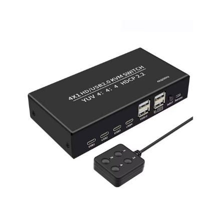 صورة 401HA EXTREME TECH HDMI 4X1 HD /USB 2.0 KVM SWITCH - Splitter / Switch