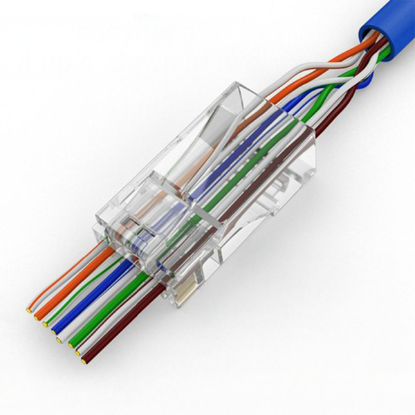 Picture of EXTMP-UC6-5101 EXTREME TECH CAT6 UTP MODULAR PLUG （HOLE/3U) - Network Accessories