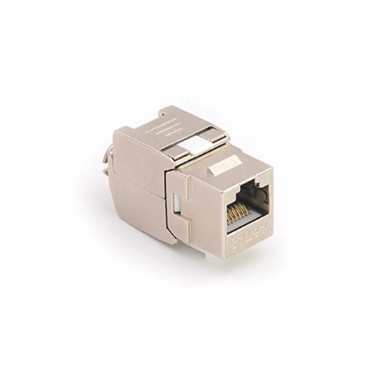 Picture of EXTKJ-FC6A-055S EXTREME TECH CAT6A FTP Keystone Jack (180°、Toolless) - Network Accessories