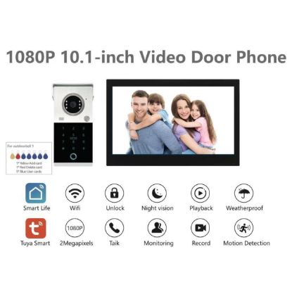 صورة GY-TA101B-HTZ1 10.1 inch Keypad Video Door Intercom Kit