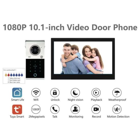 صورة GY-TA101B-HTZ1 10.1 inch Keypad Video Door Intercom Kit
