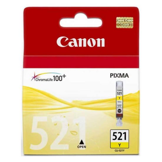 Picture of Canon CLI-521Y Yellow Inkjet Cartridge Compatible with IP3600.IP4700, MP540, MP560