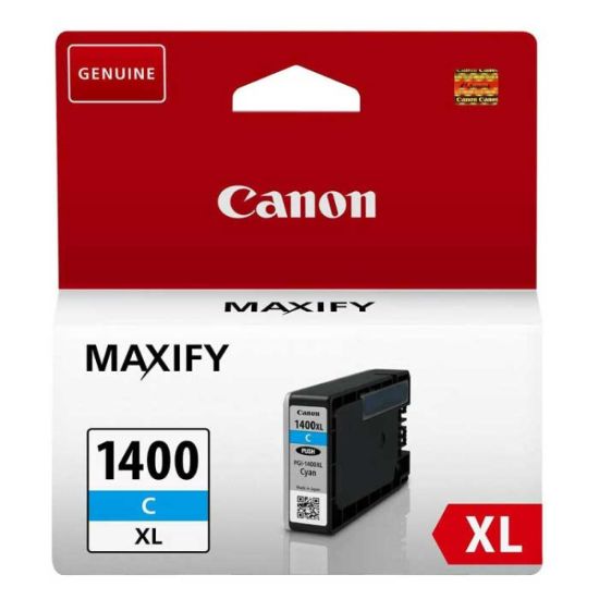صورة Canon PGI-1400XLC Cyan Inkjet Cartridge Compatible with MAXIFY MB2040/MB2340