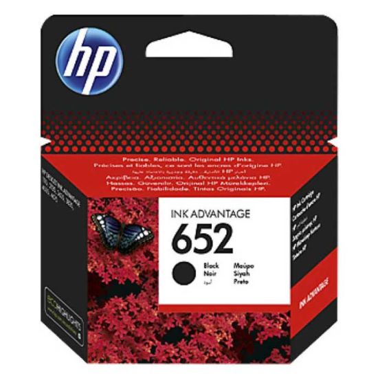 Picture of F6V25AE HP 652 Black Original Inkjet Advantage Cartridge For Deskjet 1115.2135.3635.3636.3775.3785.3787.3835
