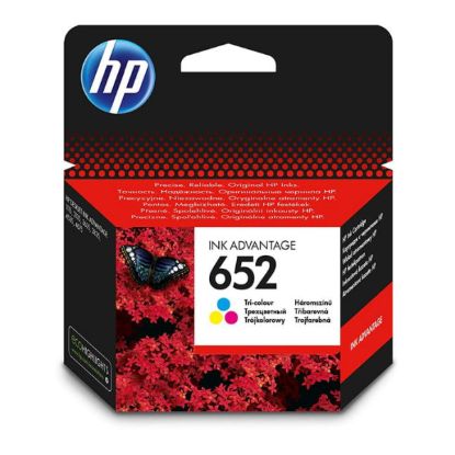 Picture of F6V24AE HP 652 Color Original Inkjet Advantage Cartridge