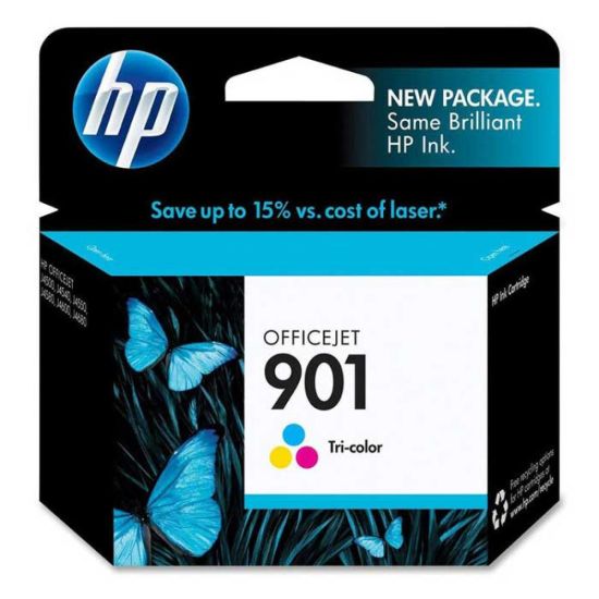 Picture of CC656AE HP 901 Color Original Inkjet Advantage Cartridge For Officejet 4524.4535.4580.4624.4660.4680.G510.