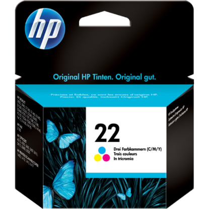 Picture of C9352AE HP 22 Color Original Inkjet Advantage Cartridge For Deskjet 3920.3940.1360.1460.1560.2360.380.2180