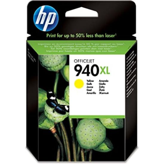 Picture of C4909AE HP 940XL Yellow Original Inkjet Advantage Cartridge For Officejet 8000.8500