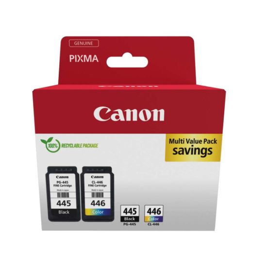 صورة Canon PG-445/CL-446 BK/C/M/Y Ink Cartridge Multipack