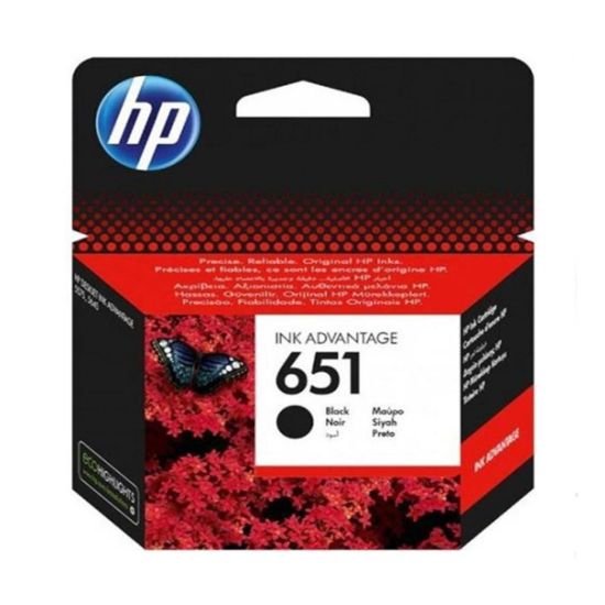 Picture of C2P10AE HP 651 Black Original Inkjet Advantage Cartridge For Deskjet 5575.5645