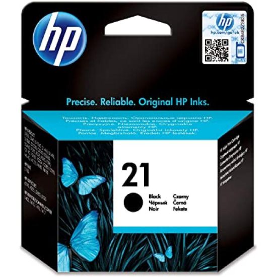 Picture of C9351AE HP 21 Black Original Inkjet Advantage Cartridge For Deskjet 3920.3940.1360.1460.1560.2360.380.2180