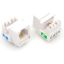 Picture of FACE-MODU-RJ11 CAT3 RJ11 Punch Down Keystone Jack