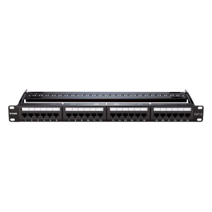 Picture of D-Link NPP-C61BLK241 24 port Cat6 UTP Loaded Patch Panel