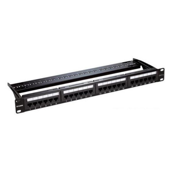 Picture of D-Link NPP-C62BLK241 24 Port Cat6 UTP Fully Loaded Patch Panel