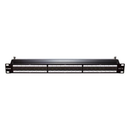 Picture of D-Link NPP-6A2BLK241 Cat6A STP Fully Loaded Patch Panel