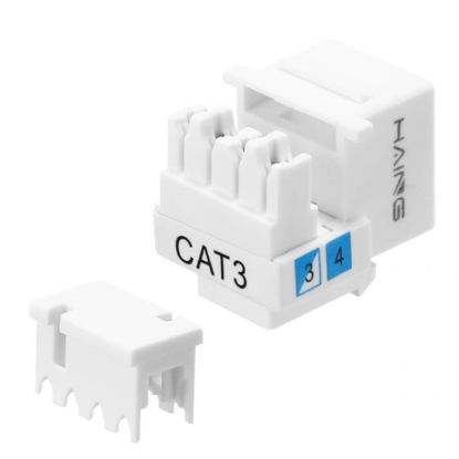 Picture of HAING HI-KJ01 CAT3 RJ11 Punch Down Keystone Jack