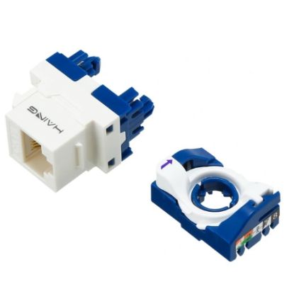 Picture of HAING HI-KJ03 CAT6 UTP Tool Free Modular Connector (180°)